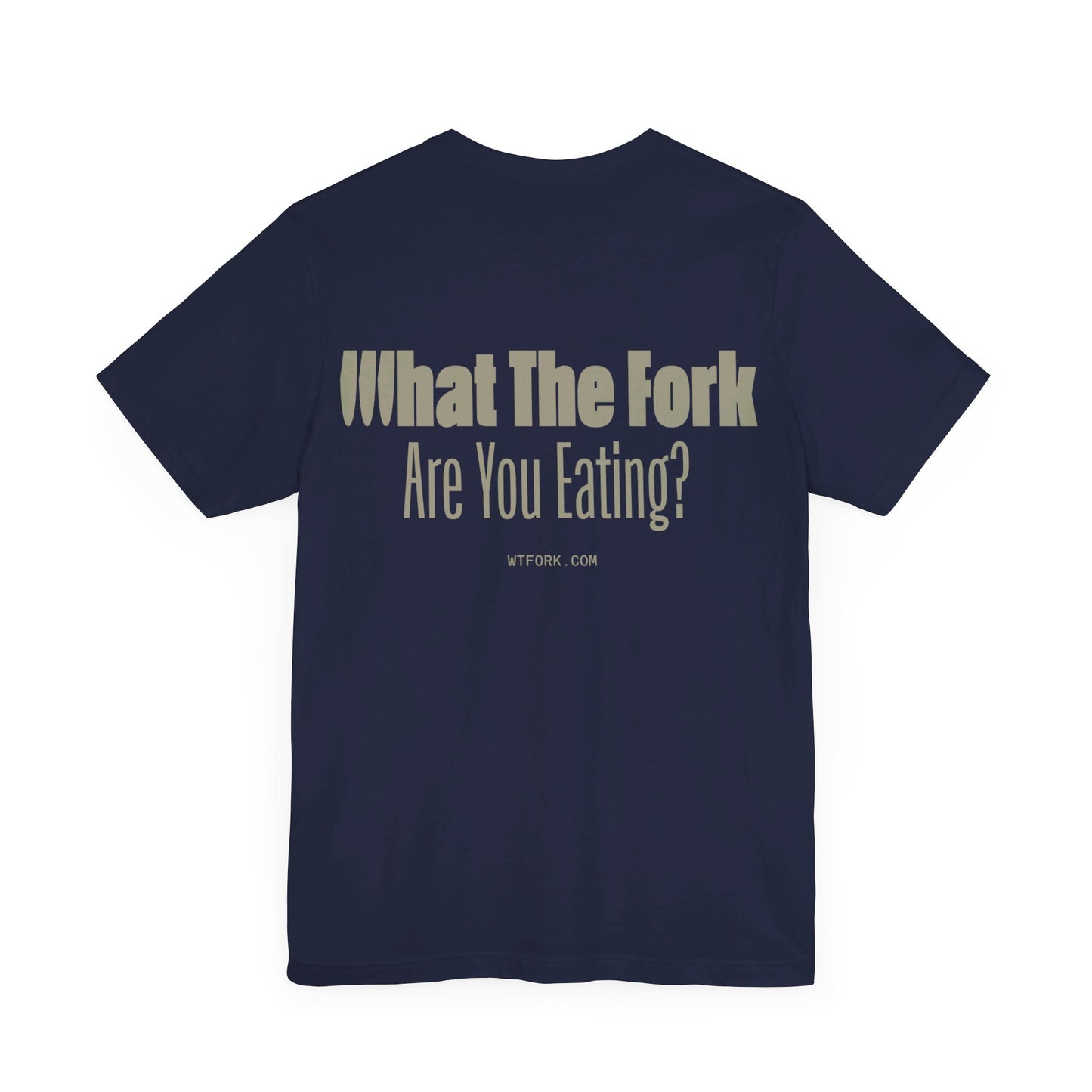 WTFork Signature T-Shirt - Navy Shirt, Green Logo
