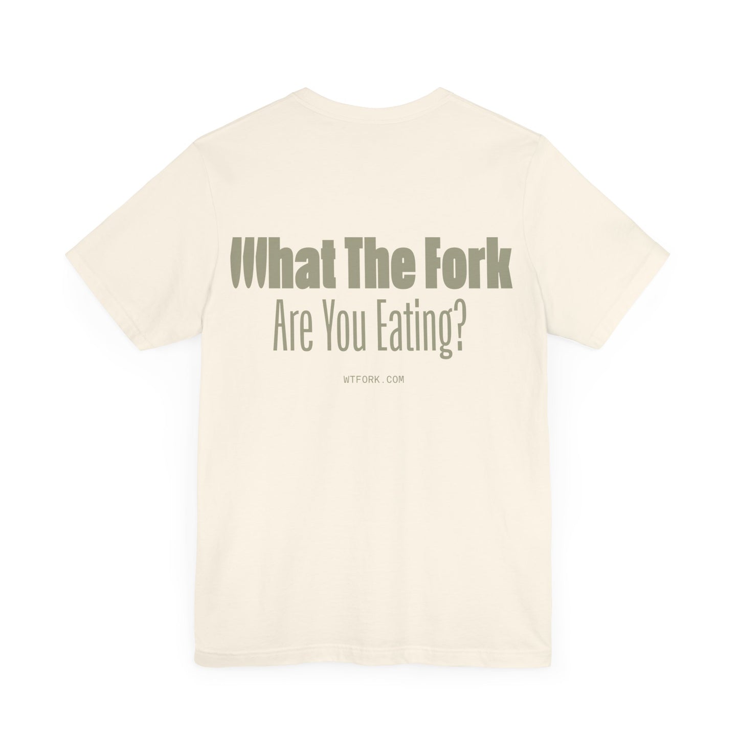 WTFork Signature T-Shirt - Natural Shirt, Green Logo