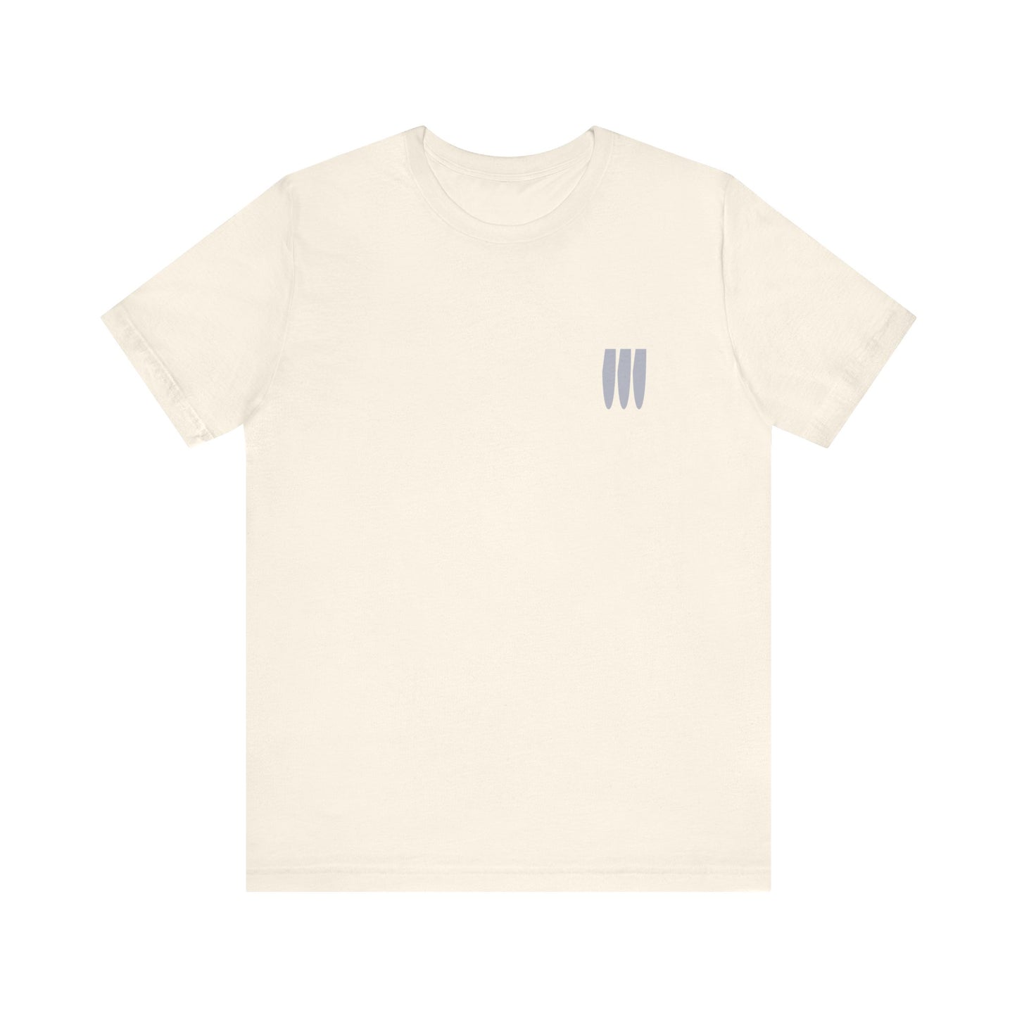 WTFork Signature T-Shirt - Natural Shirt, Light Blue Logo