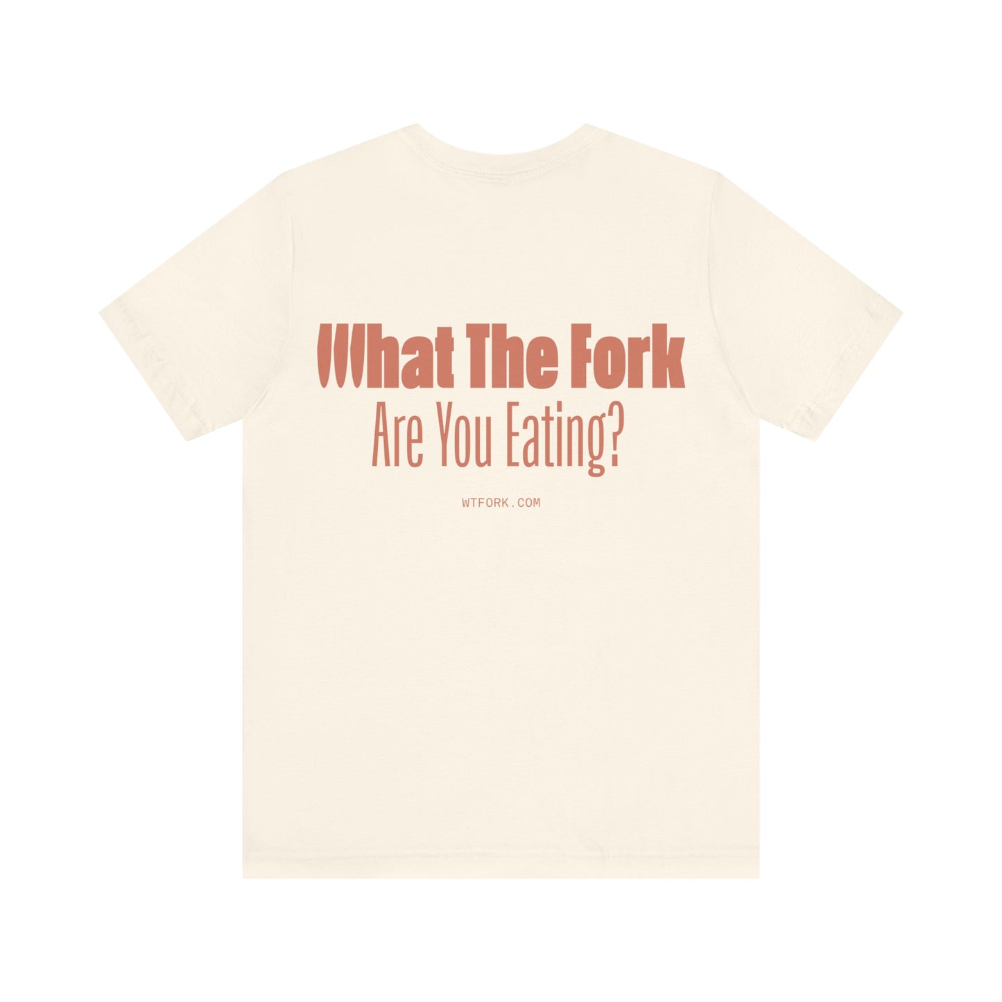 WTFork Signature T-Shirt - Natural Shirt, Orange Logo