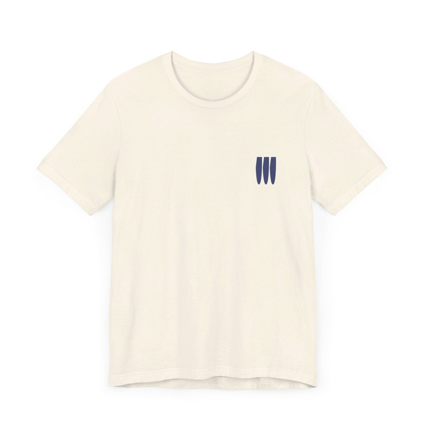 WTFork Signature T-Shirt - Natural Shirt, Navy Logo