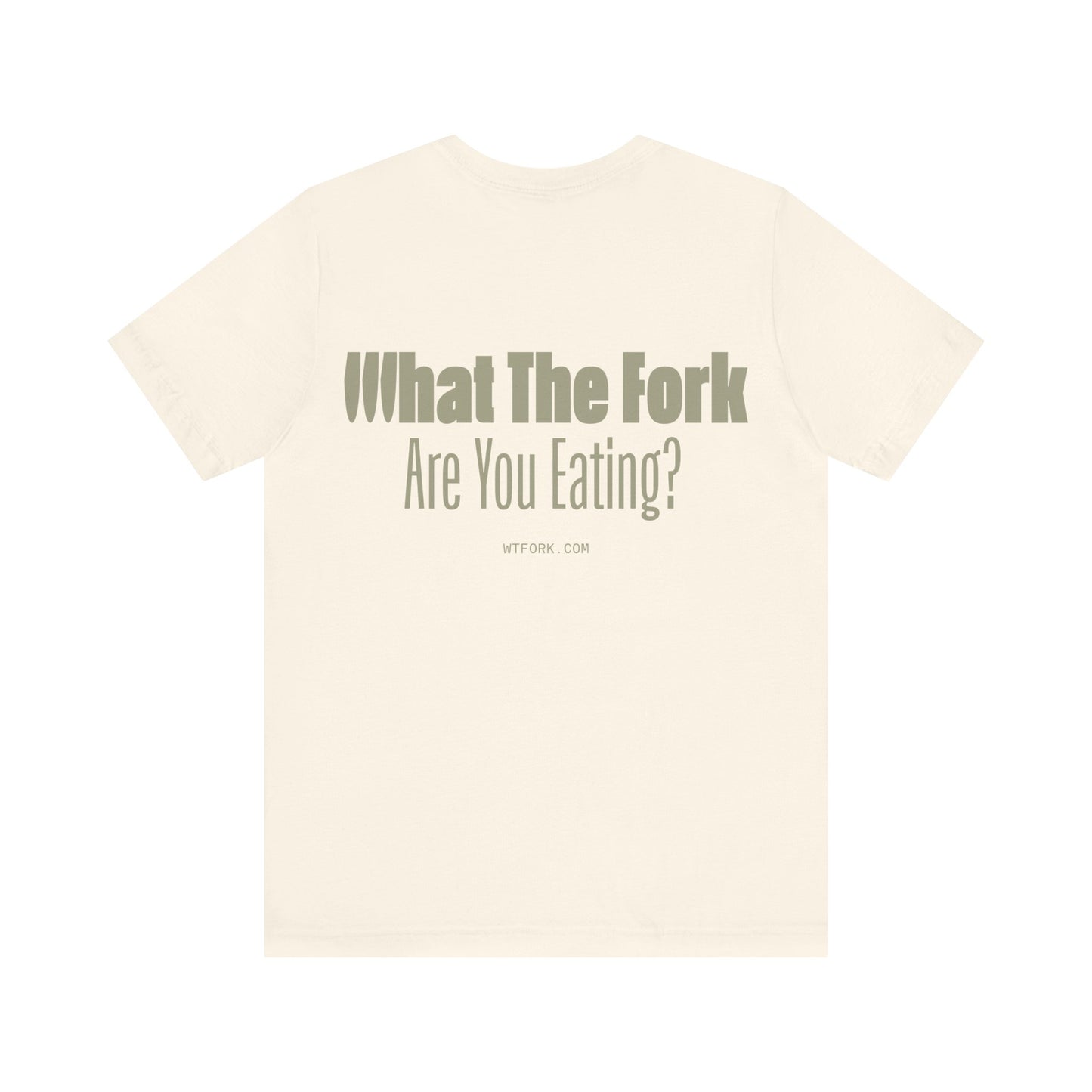 WTFork Signature T-Shirt - Natural Shirt, Green Logo