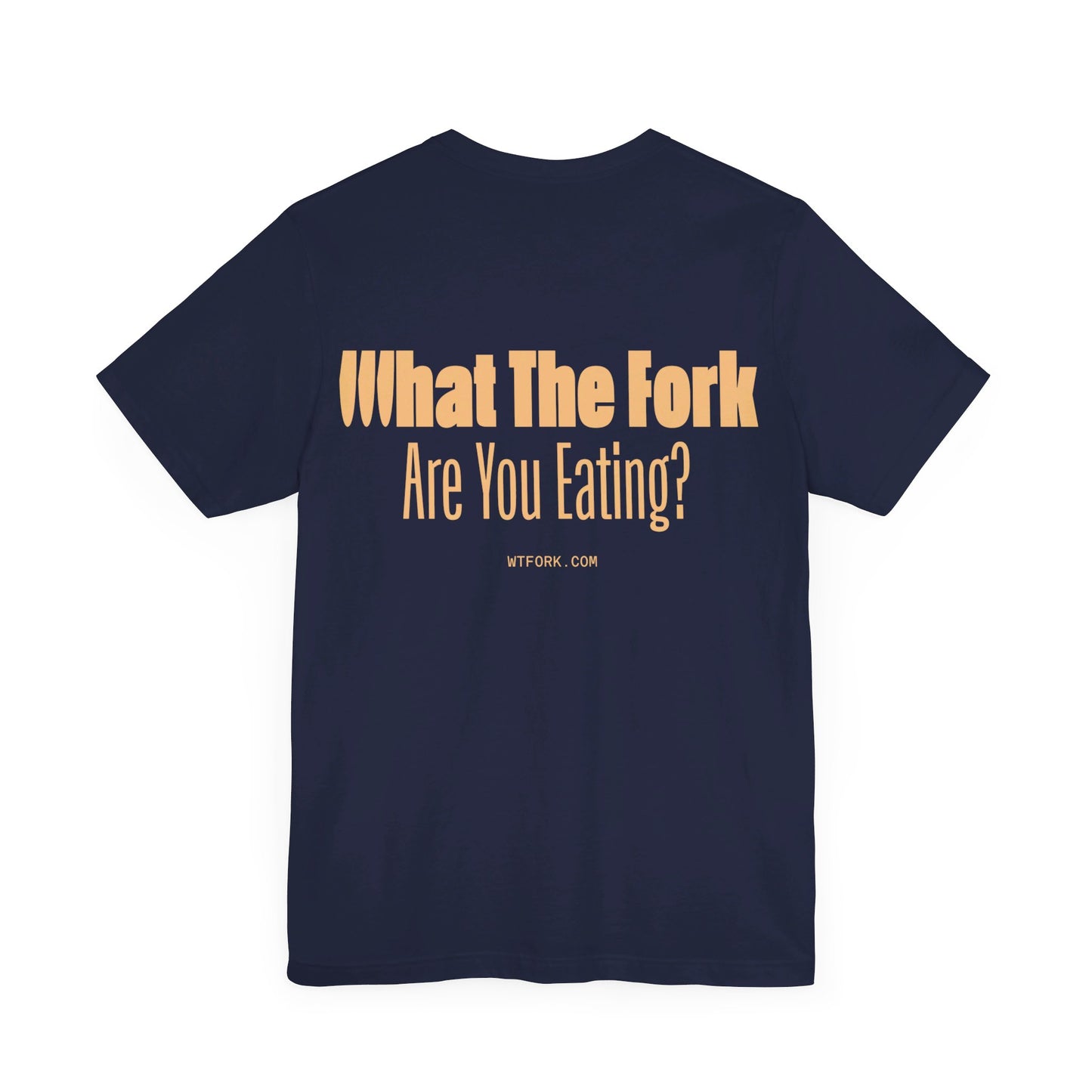 WTFork Signature T-Shirt - Navy Shirt, Yellow Logo