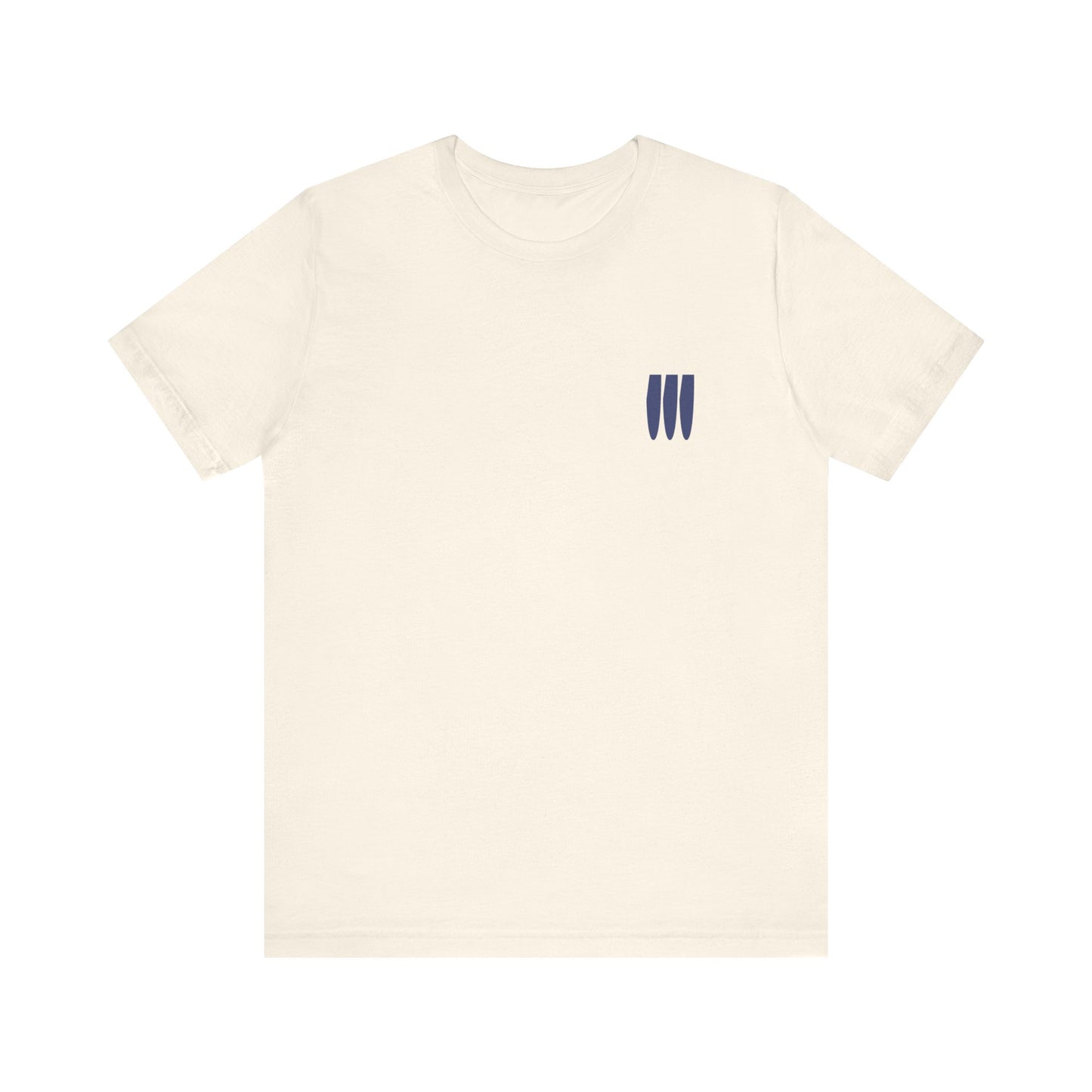 WTFork Signature T-Shirt - Natural Shirt, Navy Logo