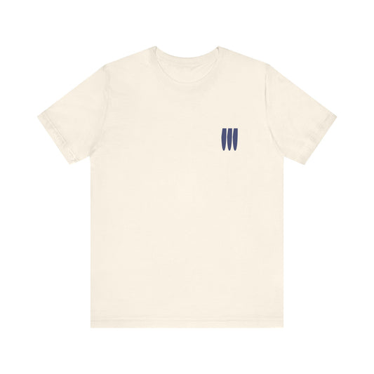 WTFork Signature T-Shirt - Natural Shirt, Navy Logo