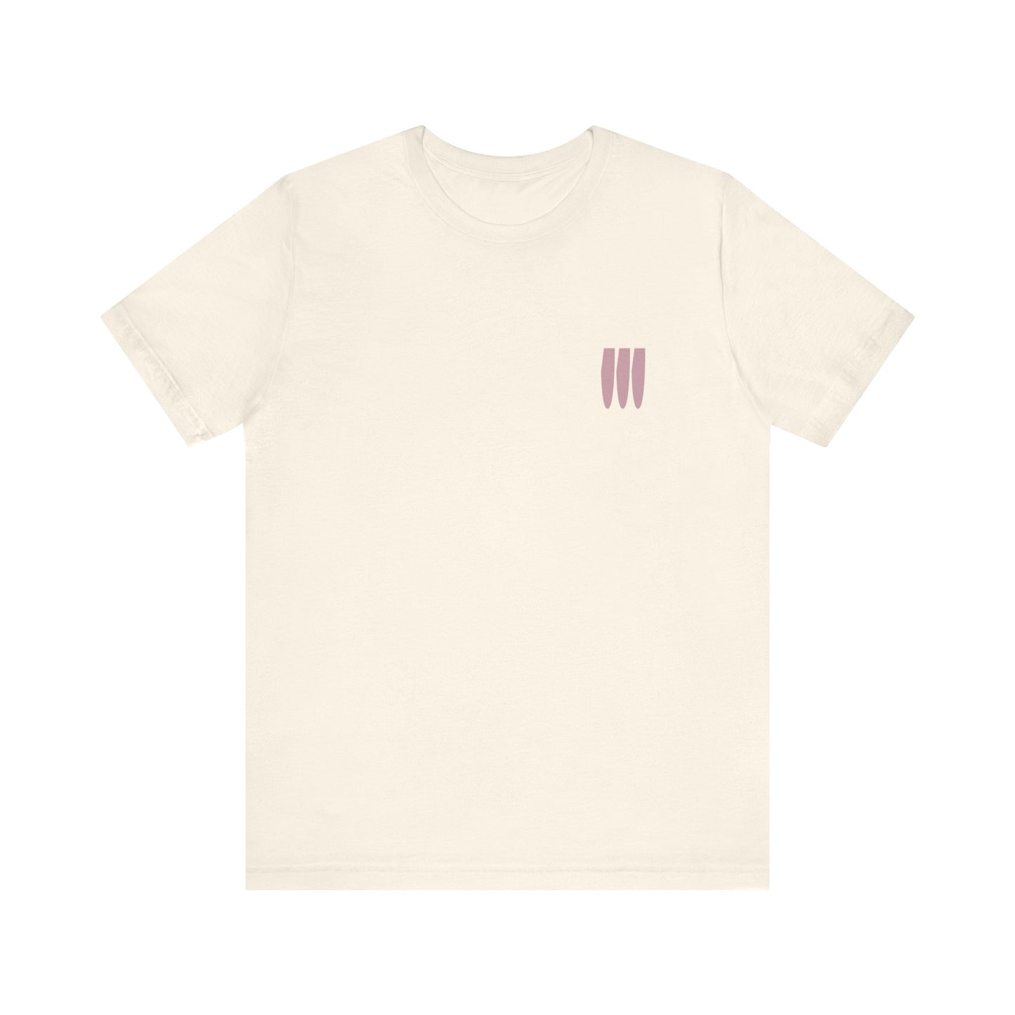 WTFork Signature T-Shirt - Natural Shirt, Pink Logo