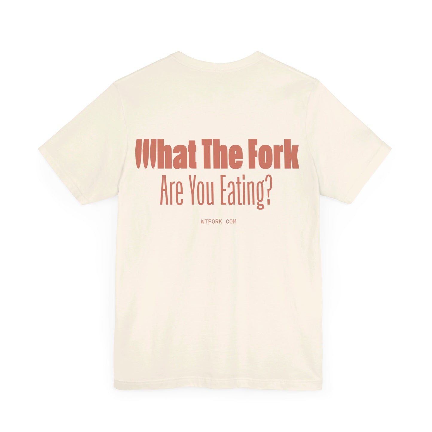 WTFork Signature T-Shirt - Natural Shirt, Orange Logo