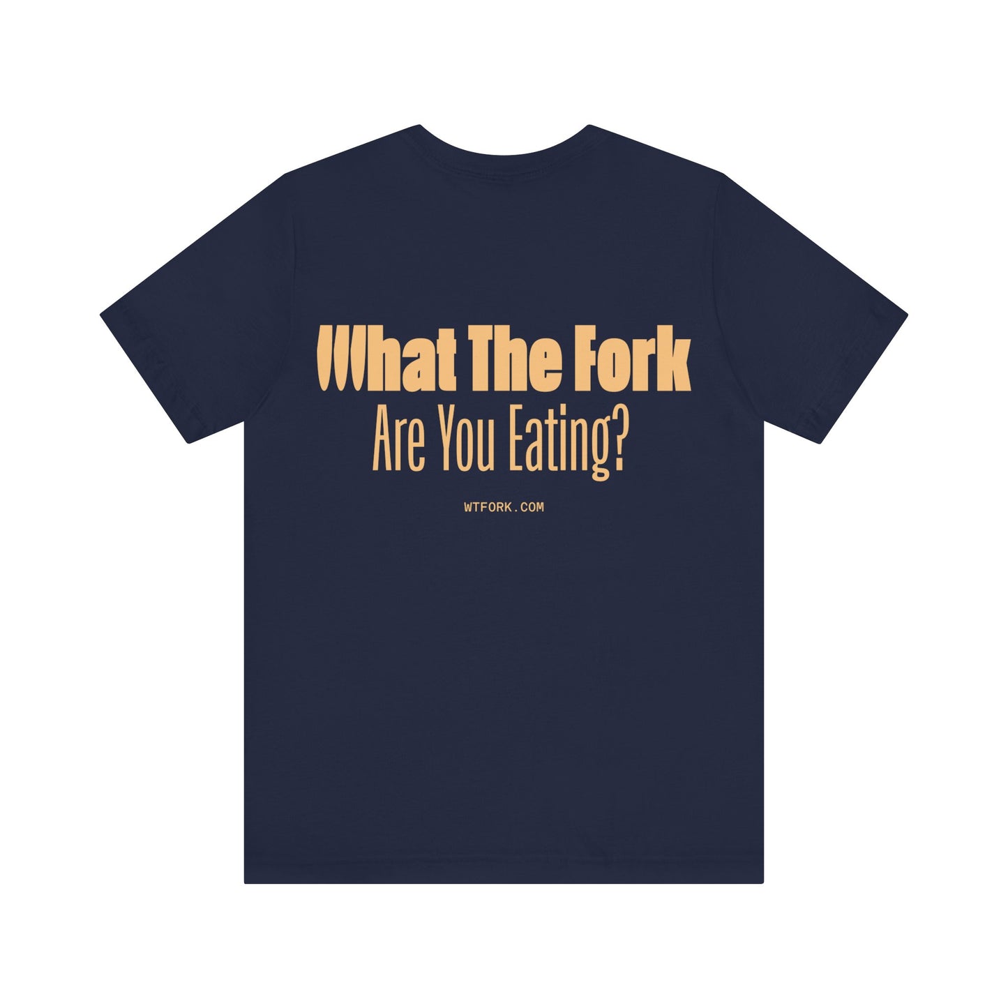 WTFork Signature T-Shirt - Navy Shirt, Yellow Logo