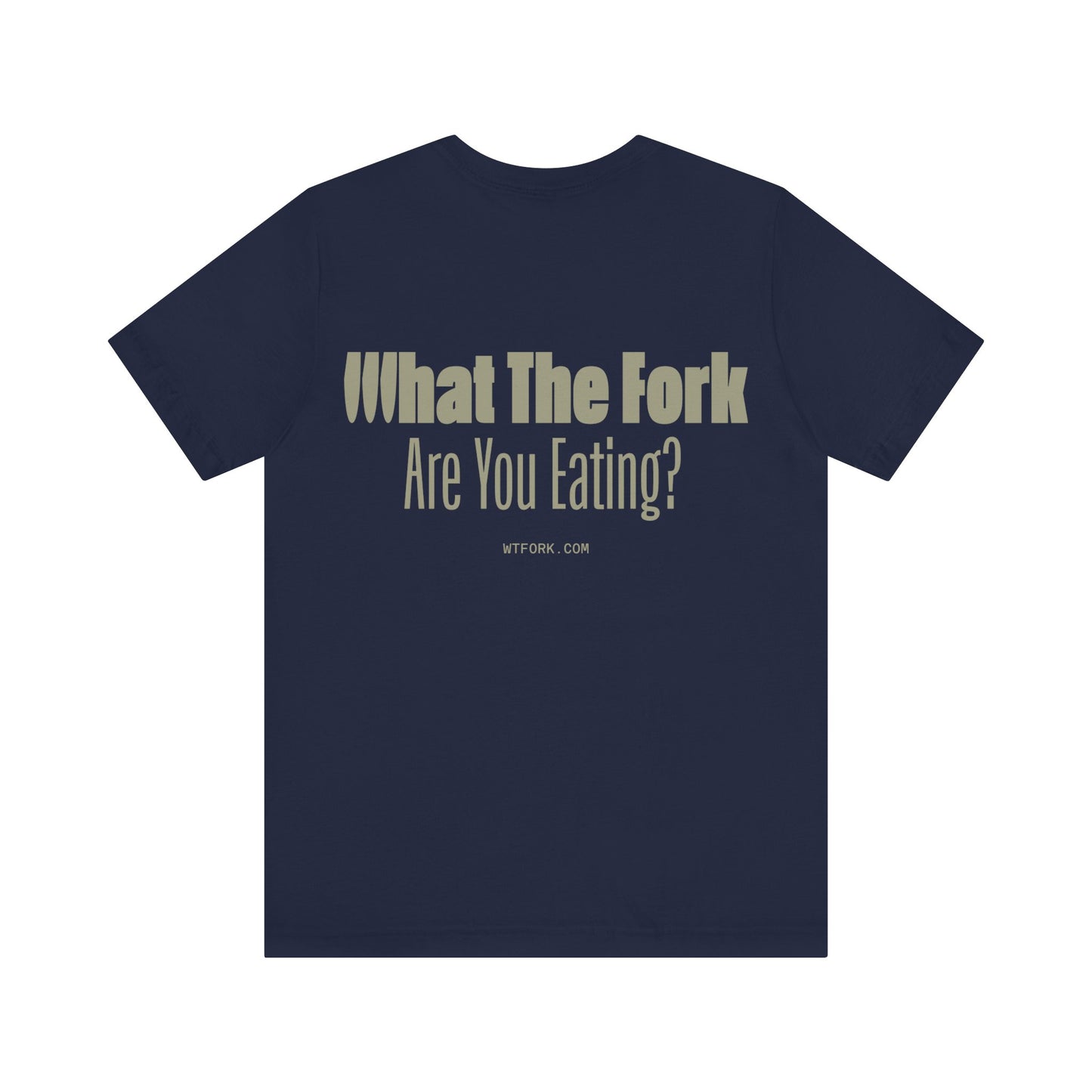 WTFork Signature T-Shirt - Navy Shirt, Green Logo